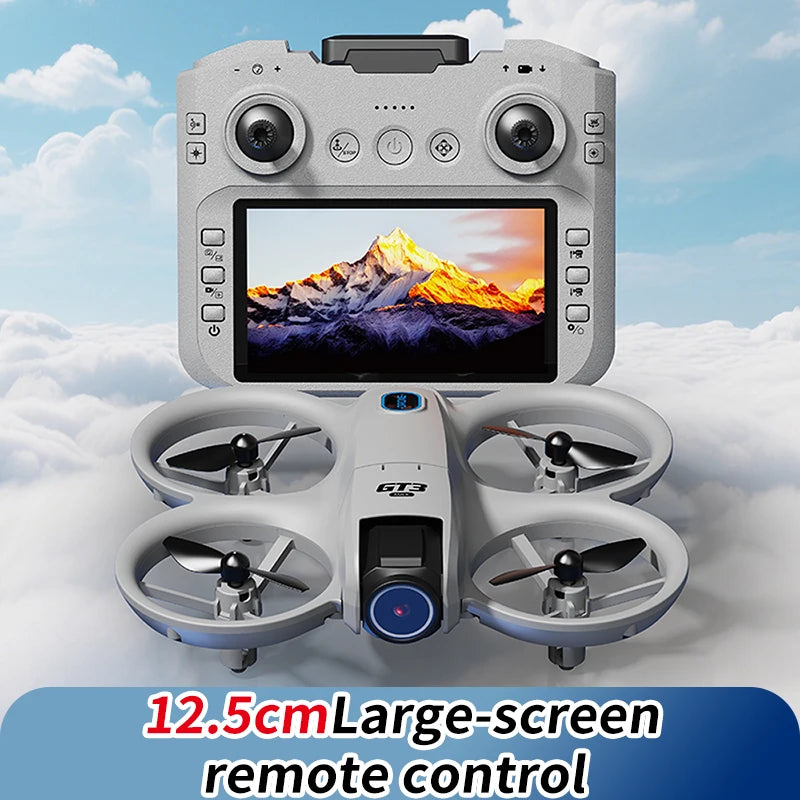 2025 NEW GT3 MAX Mini With LED Foldable Drones GPS 8K HD Dual Camera Brushless Motor Obstacle Avoidance RC Quadcopter Toys Gifts