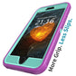 Purple Phone Case For iPhone 8/iPhone 8 Plus Heavy Duty Shockproof Protective Rugged 3-Layers Hard Cover