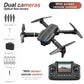 Black E88E99 GT Lighting Big Screen Control Mini Drone Dual Camera Optical Flow Fixed Height HD Aerial Photography Quadcopter
