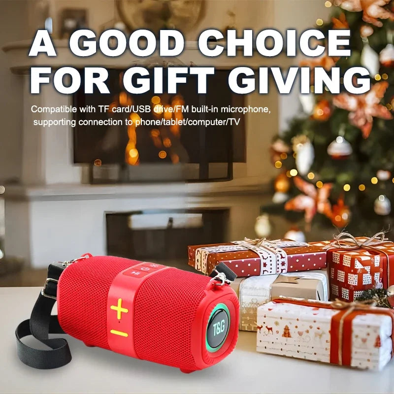 T&G TG667 Bluetooth Speaker – Crossbody, LED, USB/AUX/TF/FM Compatible