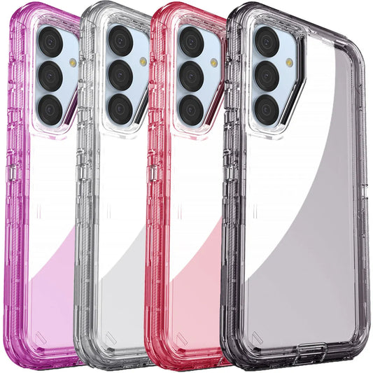 For Samsung Galaxy S25 /S25 Plus/ S25 Ultra 5G Phone Case Hybrid Rugged Shockproof Protective Heavy Duty Transparent Clear Cover