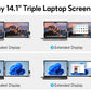 Dopesplay 14.1" Portable Laptop Monitor – FHD Dual/ Single Screen Extender