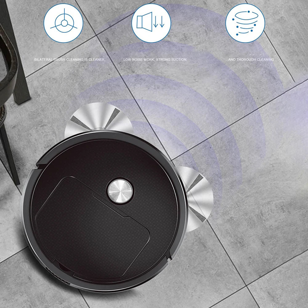 Smart Sweeping Robot - 3-in-1 Mini Vac, Wireless Cleaner, Home Use