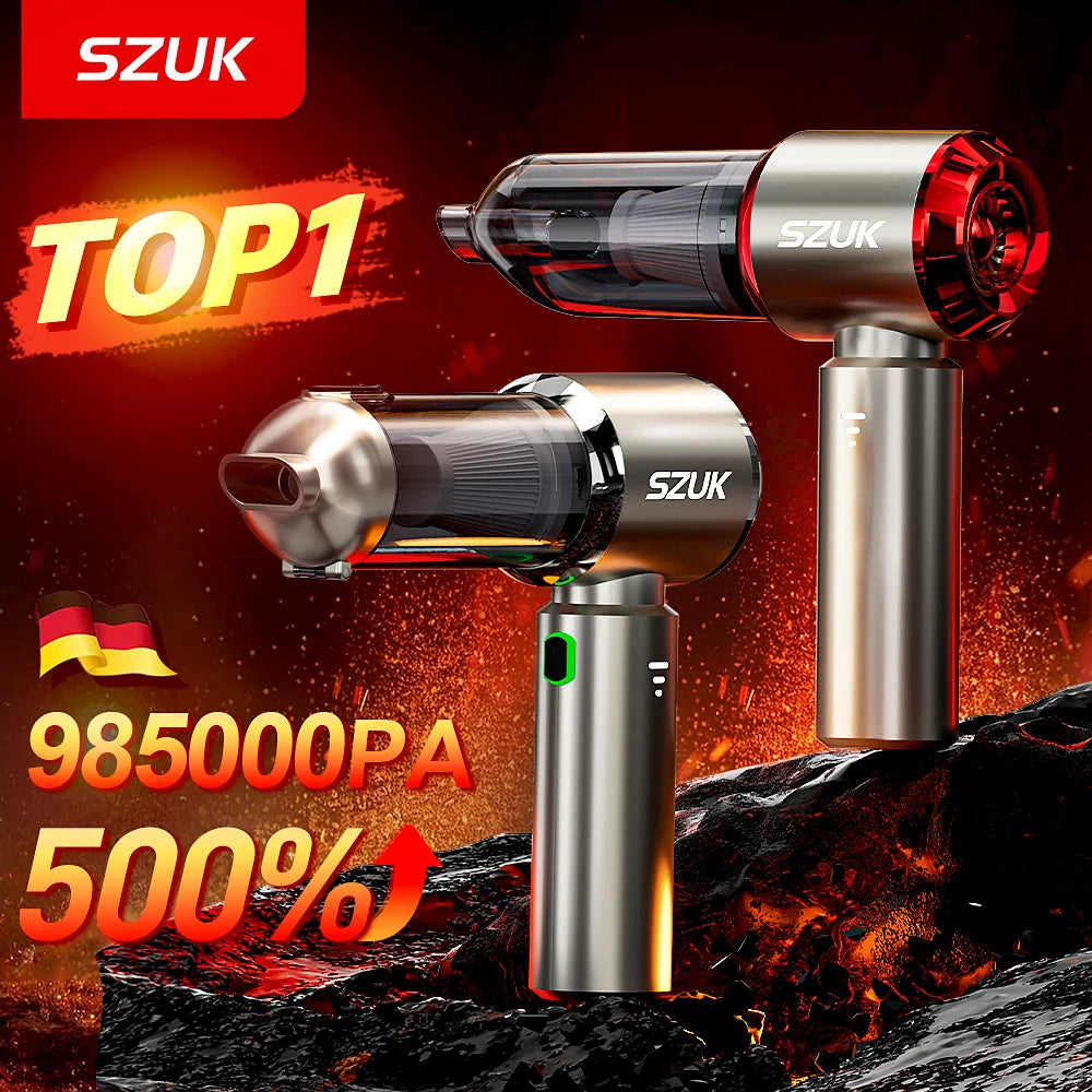 SZUK C012MAX Car Vacuum Cleaner - Strong Suction, Handheld Blower