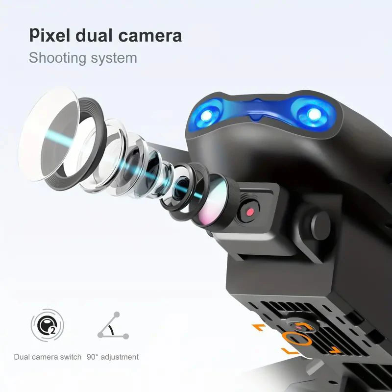 E99 K3 Pro Drone – 4K HD, Dual Camera, WIFI FPV, Obstacle Avoidance, Black