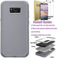 For Samsung Galaxy S8 S8 Plus Rugged Phone Case Shockproof Cover And 2pcs Tempered Glass Screen Protectors Case Friendly Clear