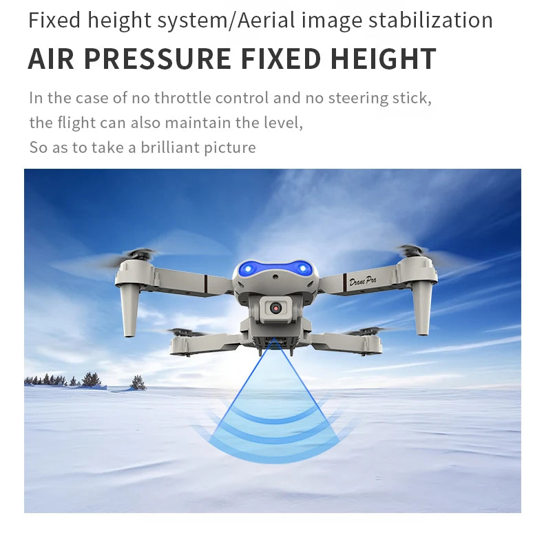 E99Pro RC Drone – 4K Professional – 1080P HD Camera, WiFi FPV, Gift Toy
