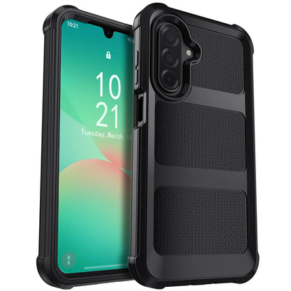 For Samsung Galaxy A06 A16 A26 A36 A56 Phone Case Rugged Shockproof Heavy Duty Protective Dual Layers Cover Black