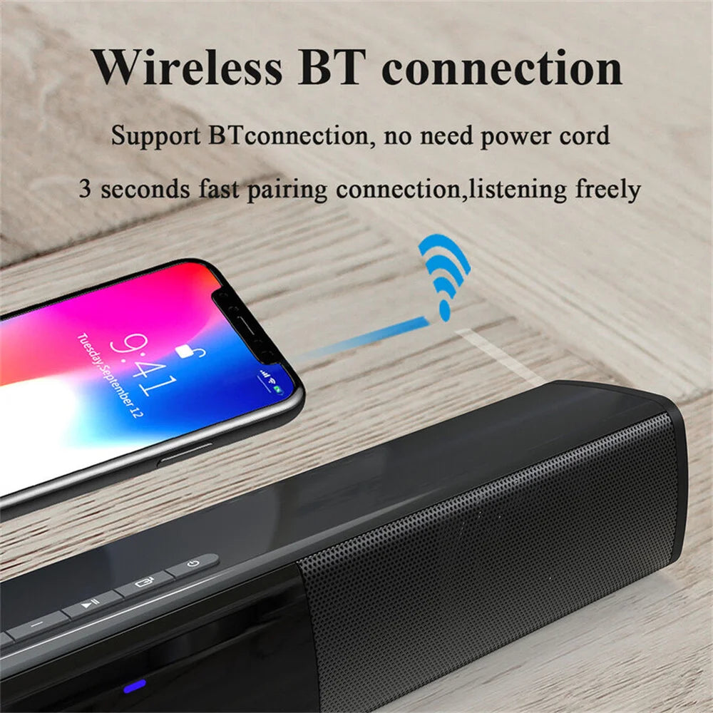Home Theater Sound System – Bluetooth, Wired/Wireless, Bass Speaker