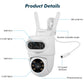 FUERS 5K Dual Lens IP Camera - 10MP, Auto Tracking, Outdoor WiFi CCTV