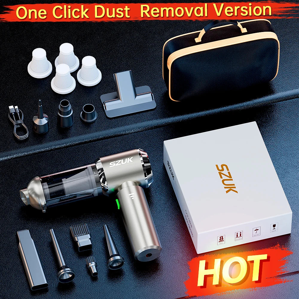 SZUK C012MAX Car Vacuum Cleaner - Strong Suction, Handheld Blower