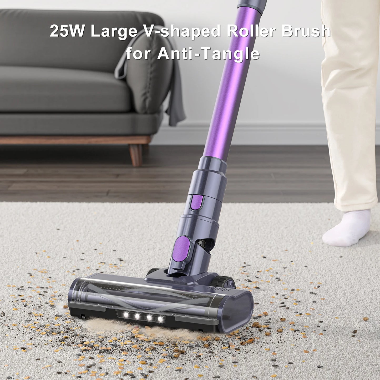 Lubluelu L7 Vacuum Cleaner – Cordless, 30Kpa, Touch Screen, Lightweight