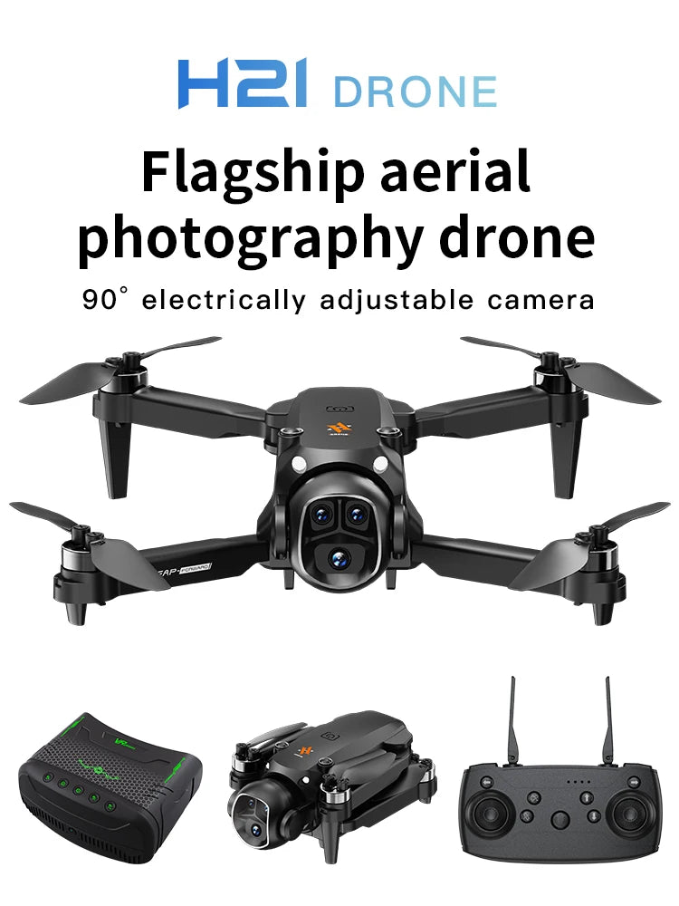 XIAOMI H21 Drone 8K HD RC 20000M Professinal Dual Camera Brushless Optical Flow GPS Obstacle Avoidance Foldable Quadcopter Toys