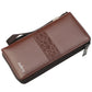Fashion Men's Long Wallet Zipper Handbag Men's Money Clip Business Casual Large Capacity Soft Leather ID Card Wallet Phone Case