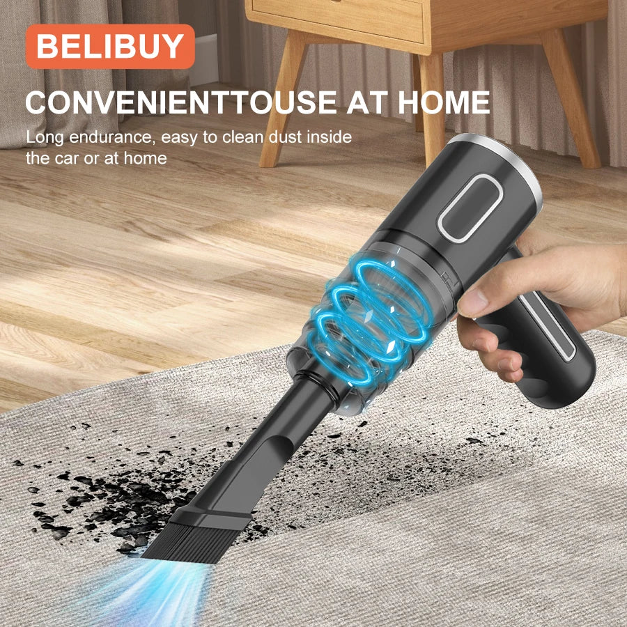 BELIBUY Vacuum Cleaner – Car, Portable Wireless, Mini Powerful Cleaner