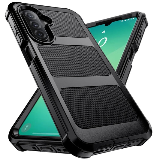 For Samsung Galaxy A06 A16 A26 A36 A56 Phone Case Rugged Shockproof Heavy Duty Protective Dual Layers Cover Black