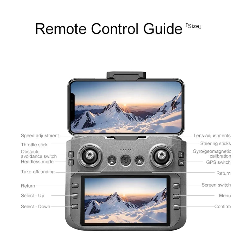 Xiaomi Drone A14Pro Max 8K HD Three Camera Brushless Optical Flow Obstacle Avoidance Foldable Quadcopter UAV Toys RC 20000M