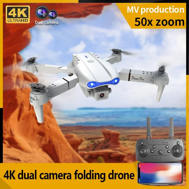 E99Pro RC Drone – 4K Professional – 1080P HD Camera, WiFi FPV, Gift Toy