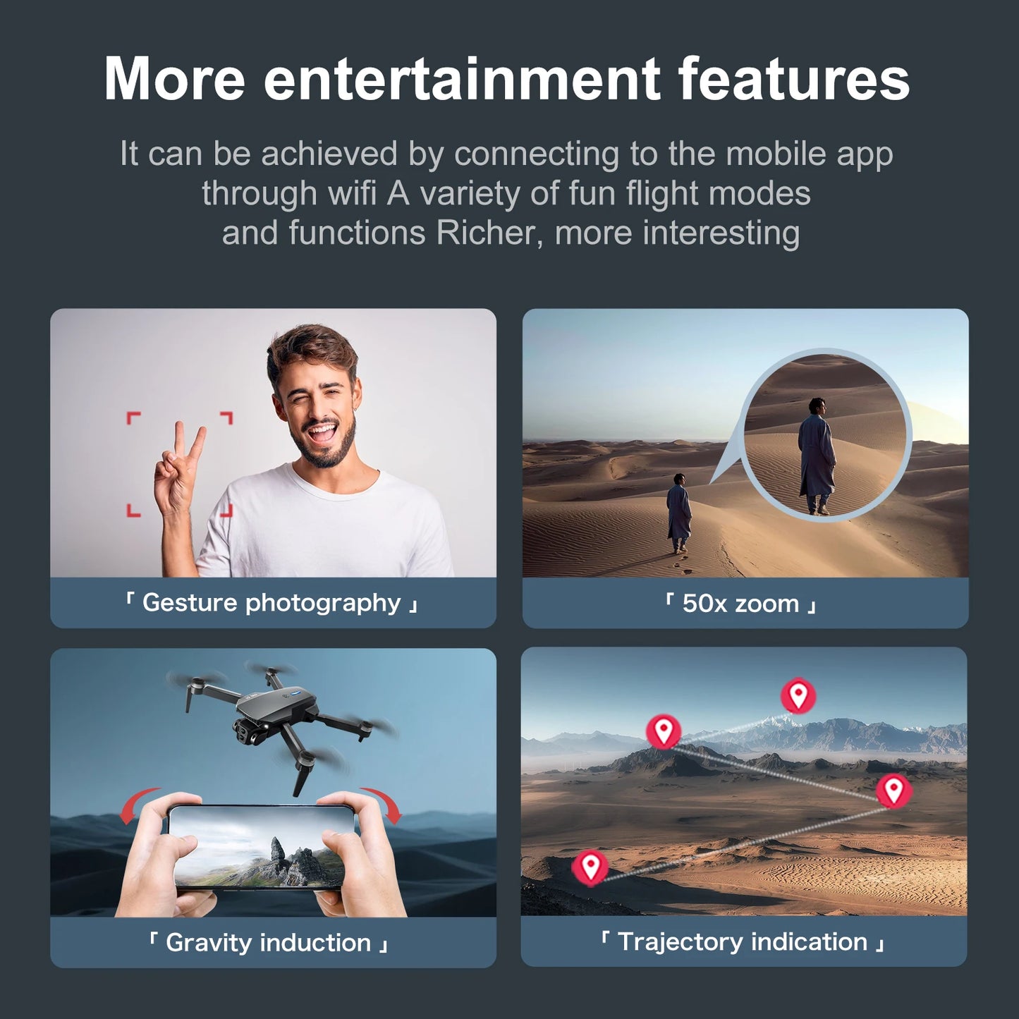 Black E88E99 GT Lighting Big Screen Control Mini Drone Dual Camera Optical Flow Fixed Height HD Aerial Photography Quadcopter