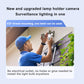 8MP E27 Bulb Camera - WiFi PTZ, 10X Zoom, AI Tracking, Night Vision