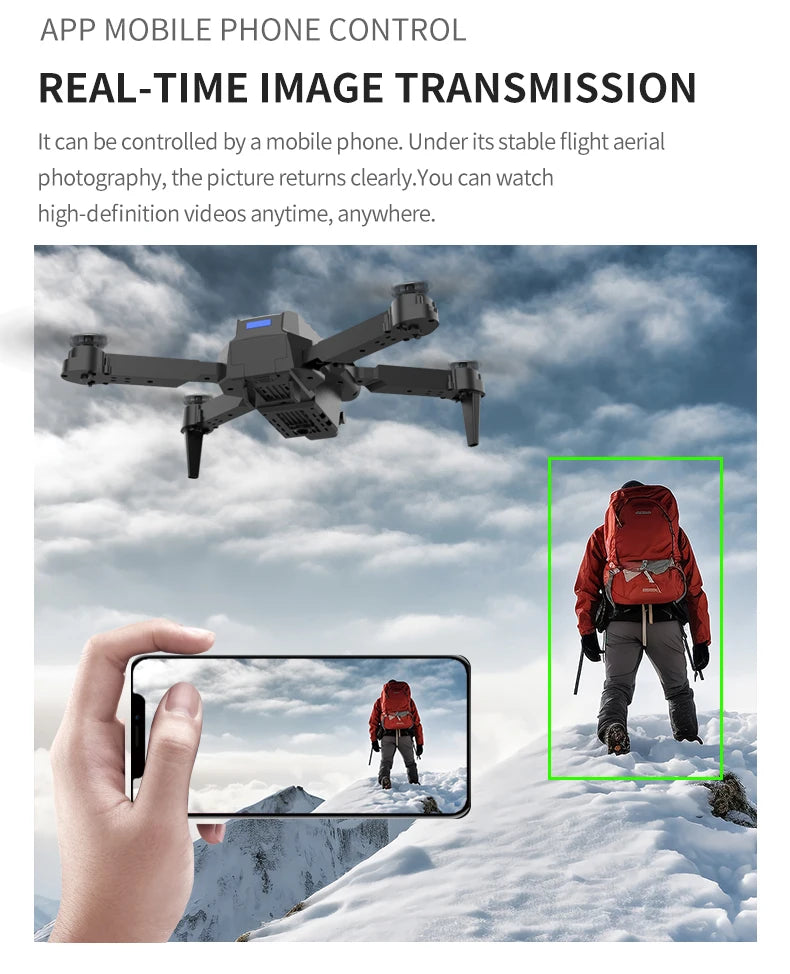 E99Pro RC Drone – 4K Professional – 1080P HD Camera, WiFi FPV, Gift Toy