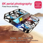 V37 Rc Mini Drone With 8k HD Camera Grid Protection Pocket Size Aerial Photography Aircraft Model Remote Control Kid Toy Or Gift