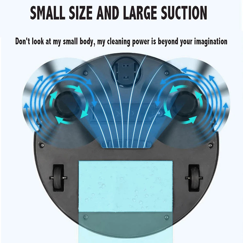 Smart Sweeping Robot - 3-in-1 Mini Vac, Wireless Cleaner, Home Use