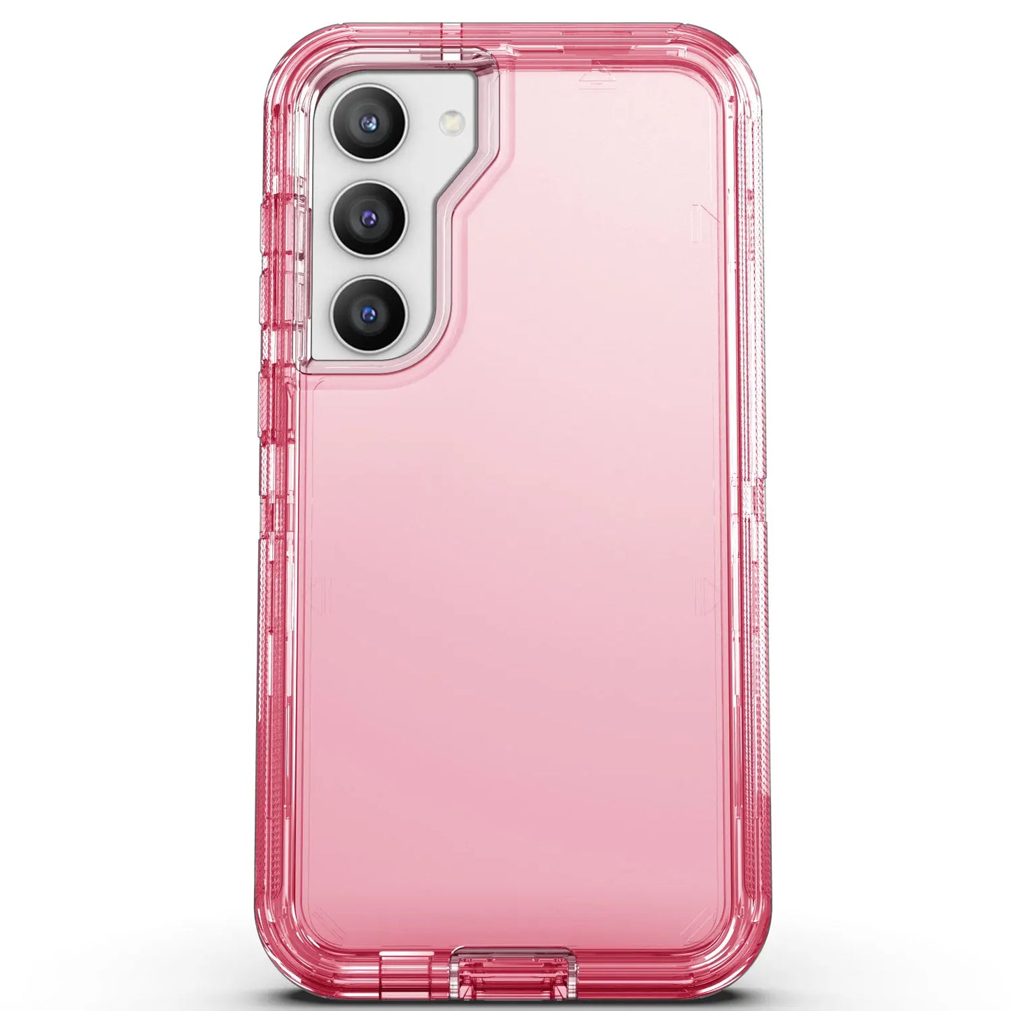 For Samsung Galaxy S23 S23 Plus S23 Ultra Crystal Clear Phone Case Shockproof Cover And 2pcs Tempered Glass Screen Protectors