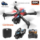 C10 RC Drone – 4K, 3 Cameras, WIFI FPV, Obstacle Avoidance, Black