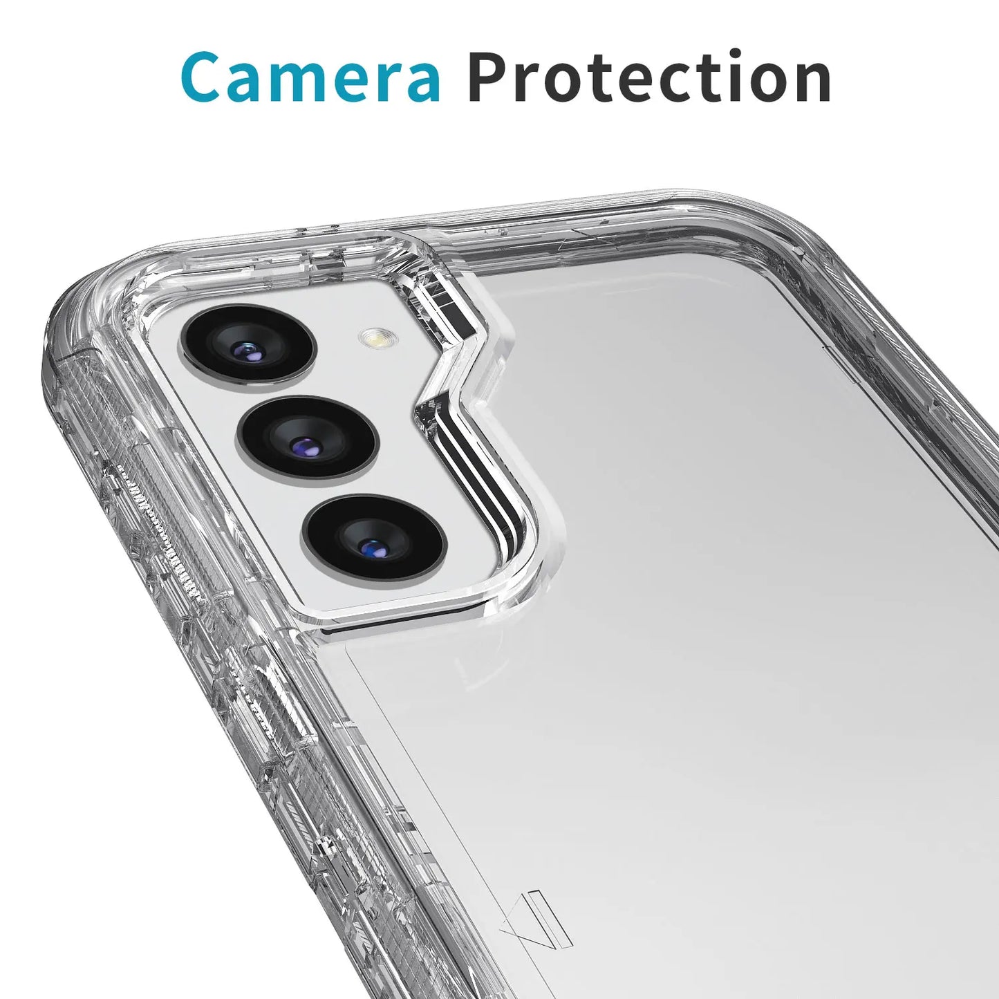 For Samsung Galaxy S23 S23 Plus S23 Ultra Crystal Clear Phone Case Shockproof Cover And 2pcs Tempered Glass Screen Protectors
