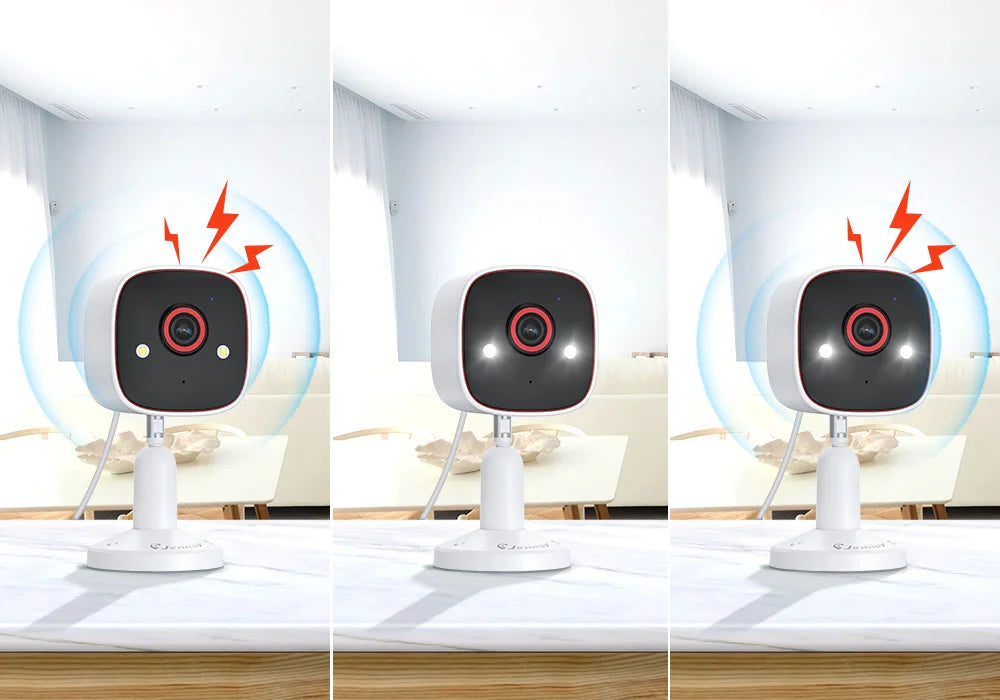2K Indoor WiFi Security Camera - 3MP HD, 2-Way Audio, Cloud & SD Card Storage
