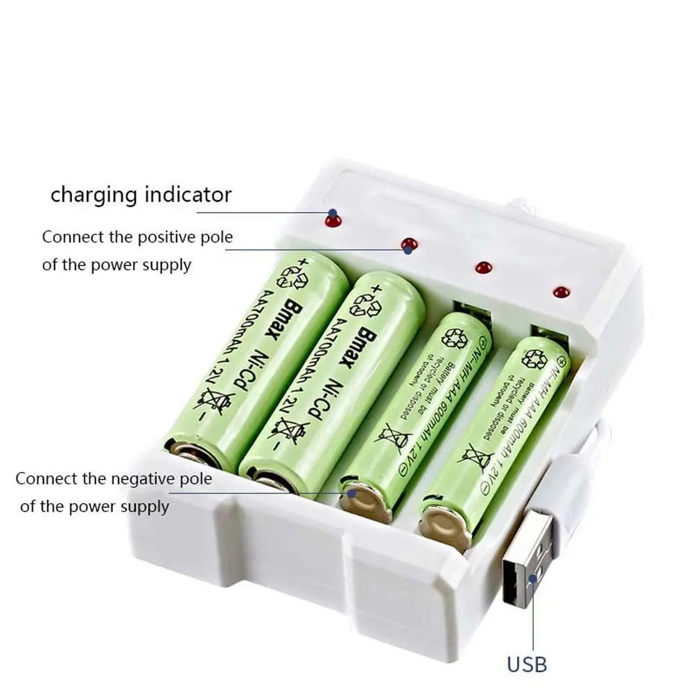 Rechargeable AA Battery Smart Charger Lithium Battery Charger Battery Charger Battery Charging Station Batteries USB Charger