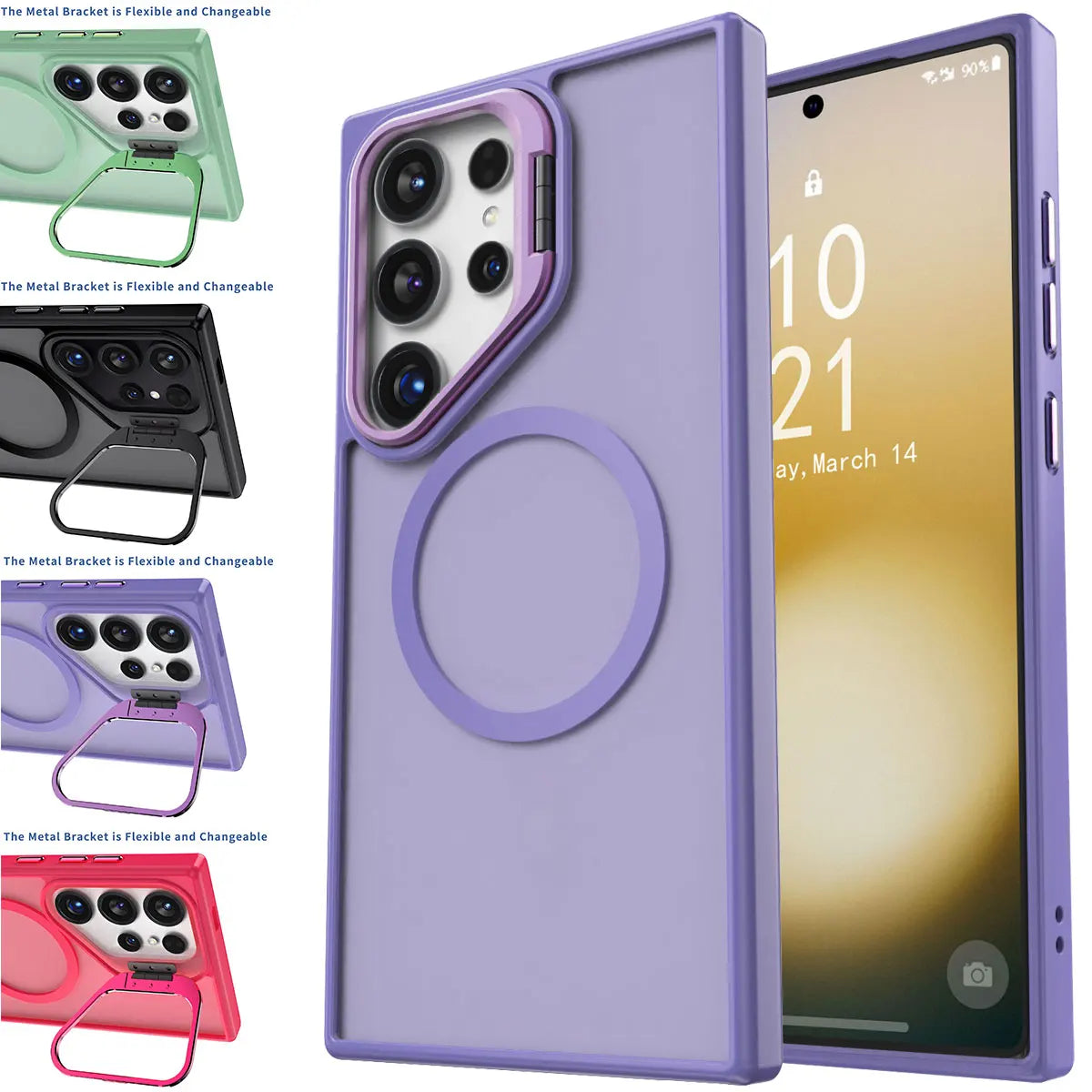 For Samsung Galaxy S23 S23 Plus S23 Ultra 5G Rugged Phone Case Shockproof Kickstand Holder Heavy Duty Protective Cover