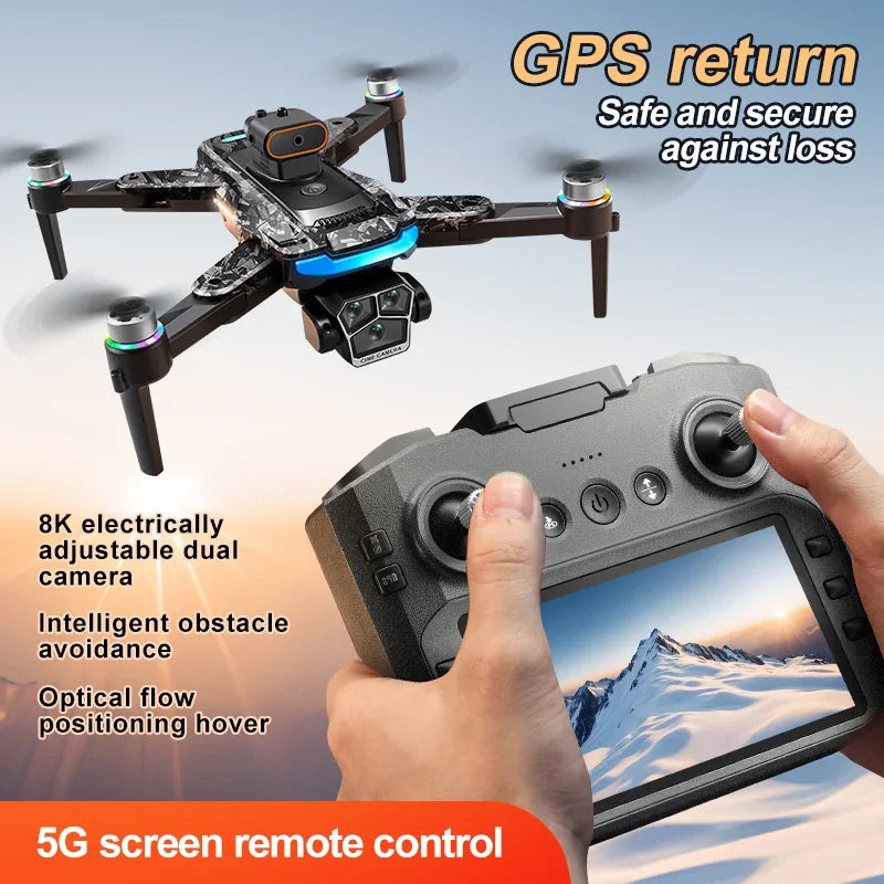 Xiaomi Drone A14Pro Max 8K HD Three Camera Brushless Optical Flow Obstacle Avoidance Foldable Quadcopter UAV Toys RC 20000M