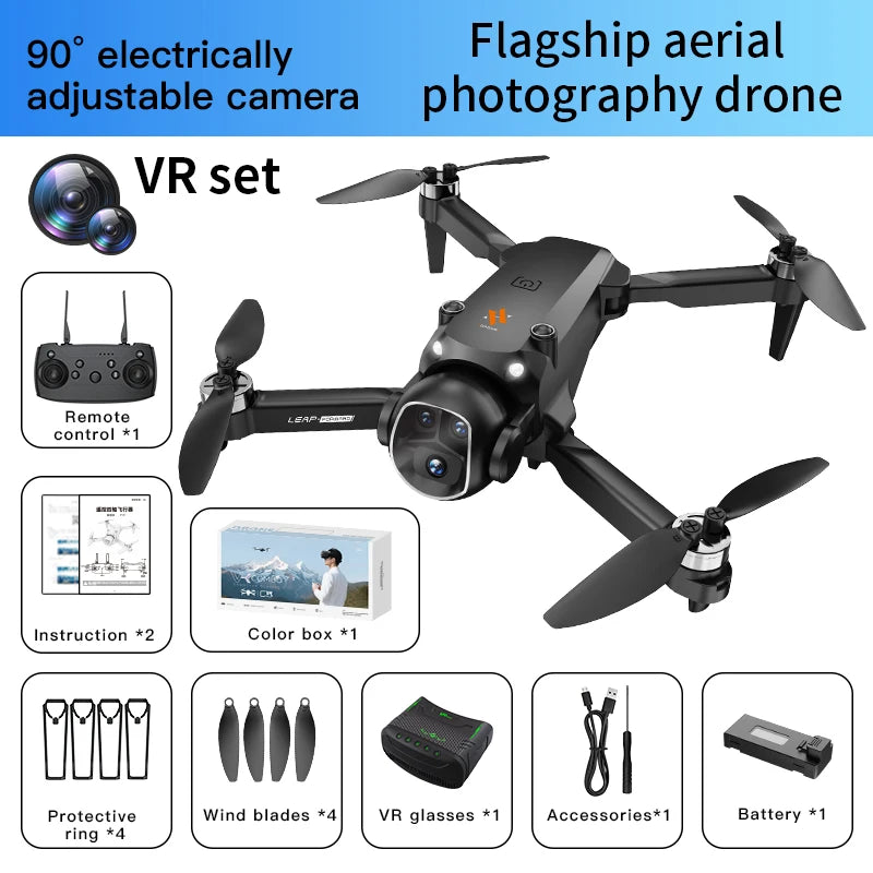 XIAOMI H21 Drone 8K HD RC 20000M Professinal Dual Camera Brushless Optical Flow GPS Obstacle Avoidance Foldable Quadcopter Toys