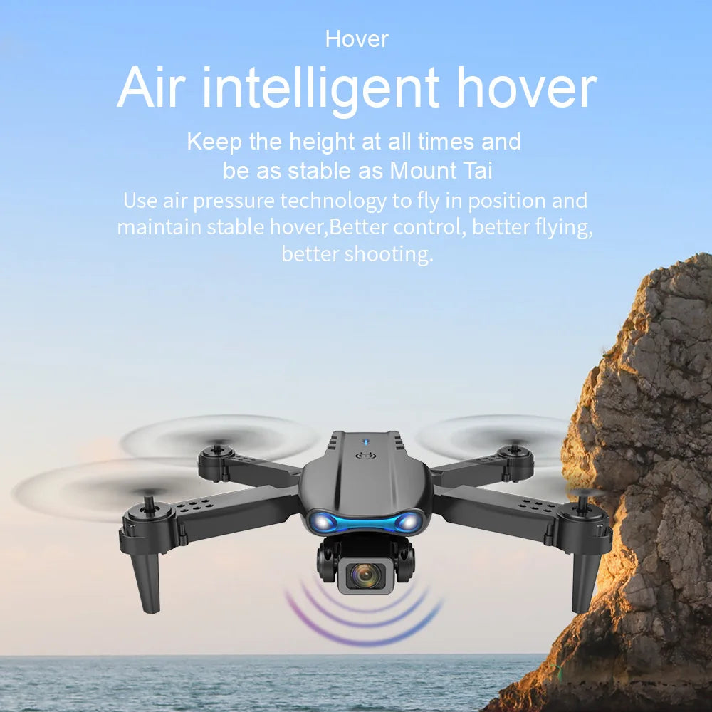 E99 K3 Pro Drone – 4K HD, Dual Camera, WIFI FPV, Obstacle Avoidance, Black