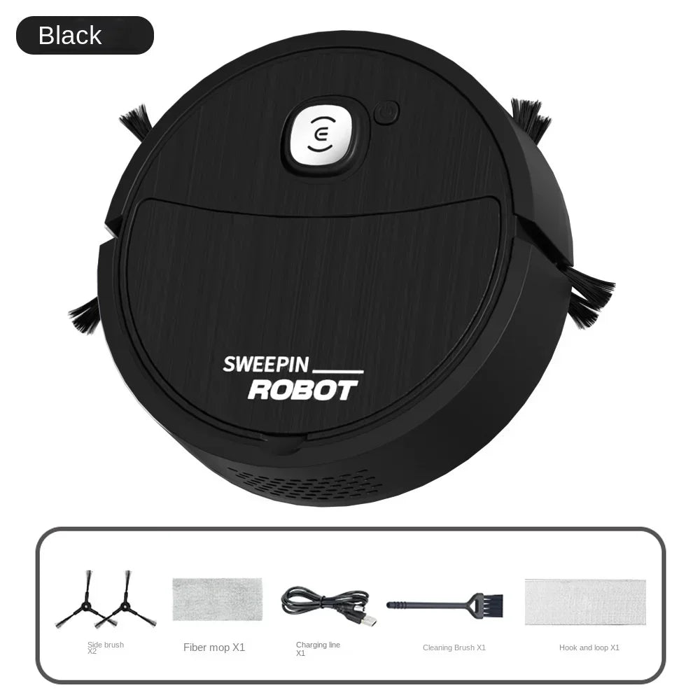 Robot Cleaner - 3-in-1 Sweeping, Mopping, Suction, Mini Electric Vac