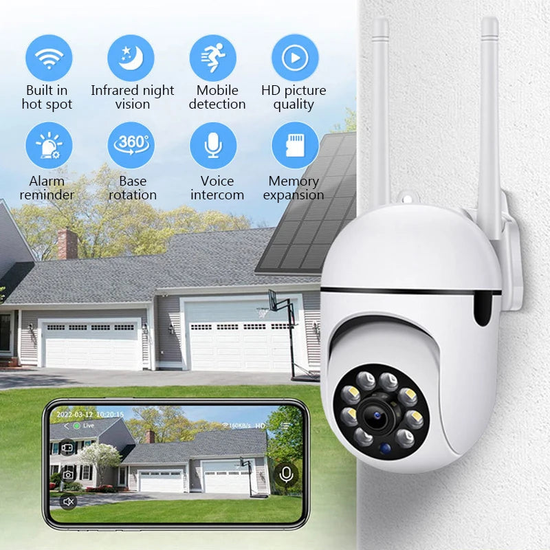 Tuya 2MP WiFi IP Camera – 1080P HD Indoor PTZ, Motion Detection, 2-Way Audio