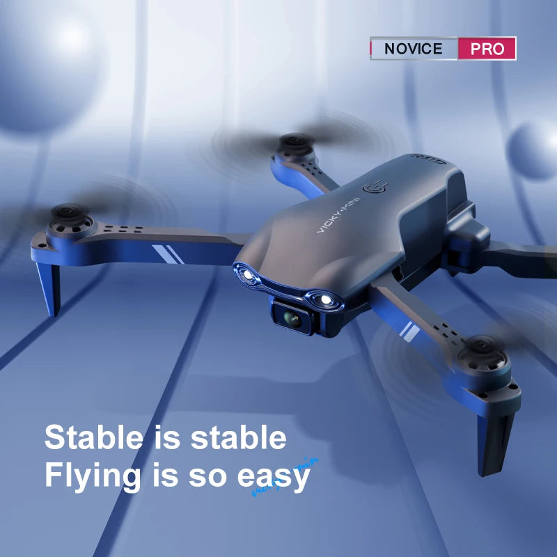 V13 Mini Drone – 4K HD, 1080P Dual Camera, 2.4G WIFI, Foldable, Black