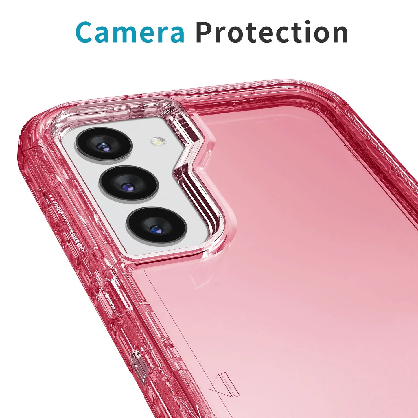 For Samsung Galaxy S23 S23 Plus S23 Ultra Crystal Clear Phone Case Shockproof Cover And 2pcs Tempered Glass Screen Protectors