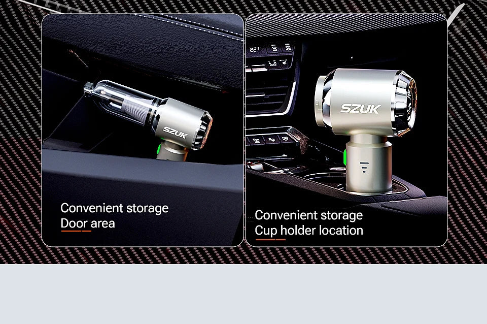 SZUK C012MAX Car Vacuum Cleaner - Strong Suction, Handheld Blower