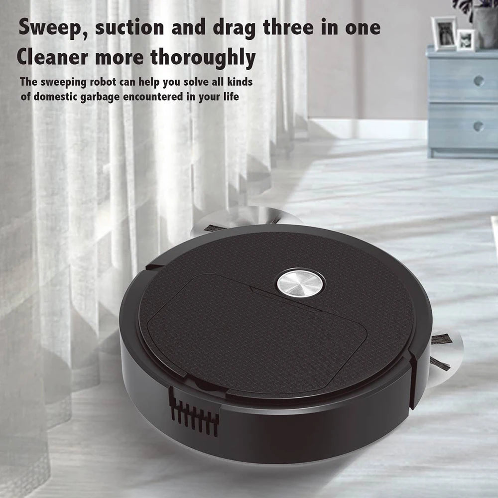 Smart Sweeping Robot - 3-in-1 Mini Vac, Wireless Cleaner, Home Use