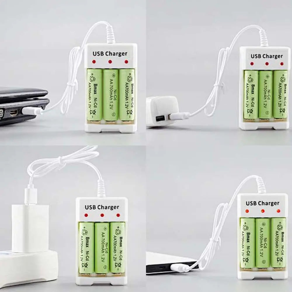 Rechargeable AA Battery Smart Charger Lithium Battery Charger Battery Charger Battery Charging Station Batteries USB Charger
