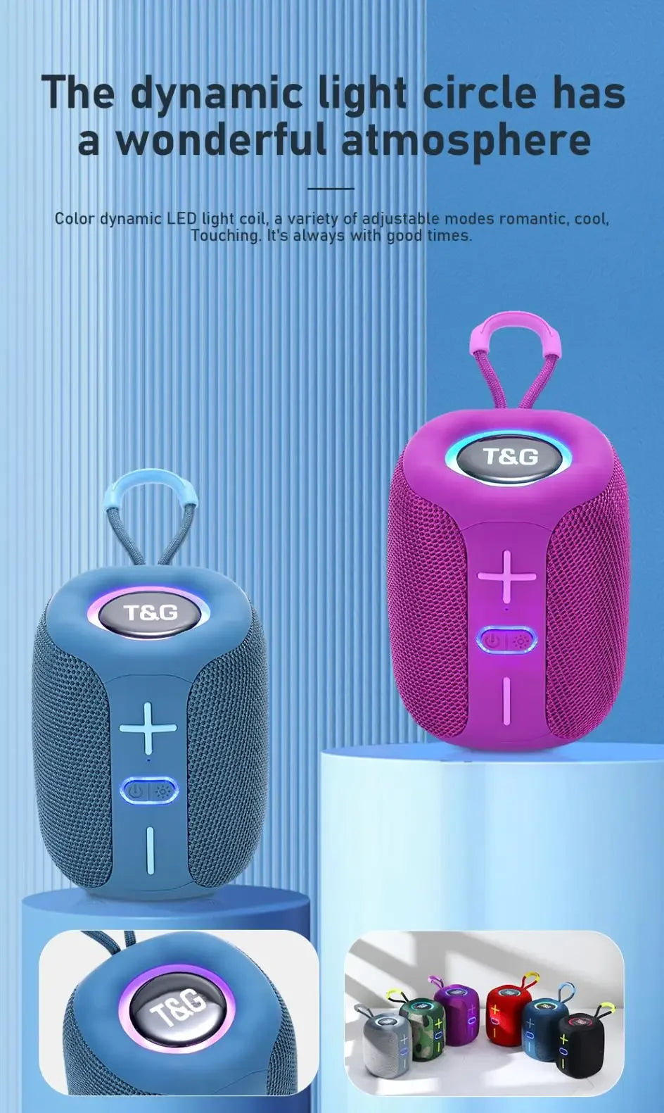 TG658 Bluetooth Speaker – Portable, Wireless, Mini Bass, TF Support