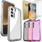 For Samsung Galaxy S23 S23 Plus S23 Ultra Crystal Clear Phone Case Shockproof Cover And 2pcs Tempered Glass Screen Protectors