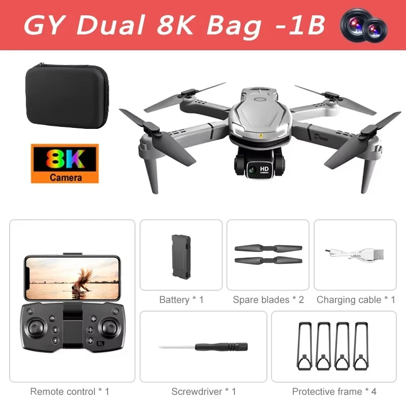 Xiaomi MIJIA V88 Drone – 8K HD Dual Camera, GPS, 5G, 10000M Range, Black