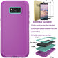 For Samsung Galaxy S8 S8 Plus Rugged Phone Case Shockproof Cover And 2pcs Tempered Glass Screen Protectors Case Friendly Clear