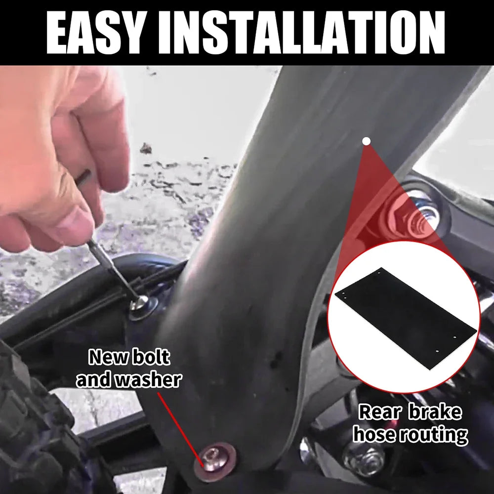 Motorcycle Rear Shock Absorption Mud Guard Rear Shock-absorbing Dust Cover Fender For Sur-Ron Surron Light Bee Segway X260