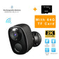 HEIYOUCAM 2K Wireless Outdoor Camera – Battery, Night Vision, Alexa, Black