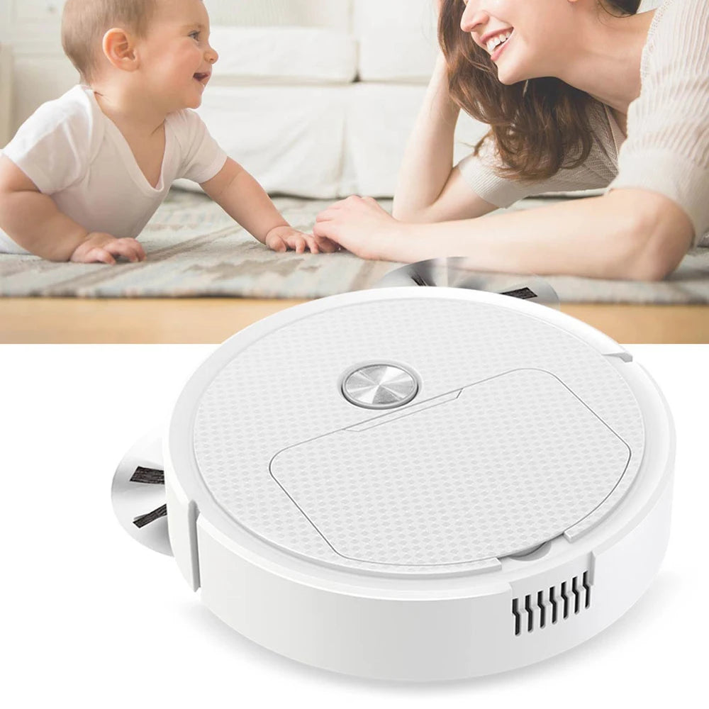 Smart Sweeping Robot - 3-in-1 Mini Vac, Wireless Cleaner, Home Use